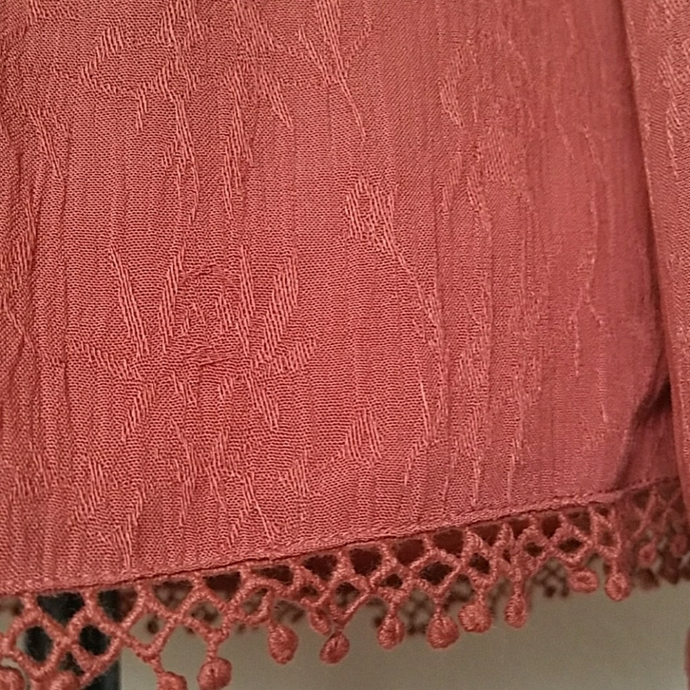 1 LEFT - Dusty Rose Off The Shoulder Romper - Picture 5 of 8