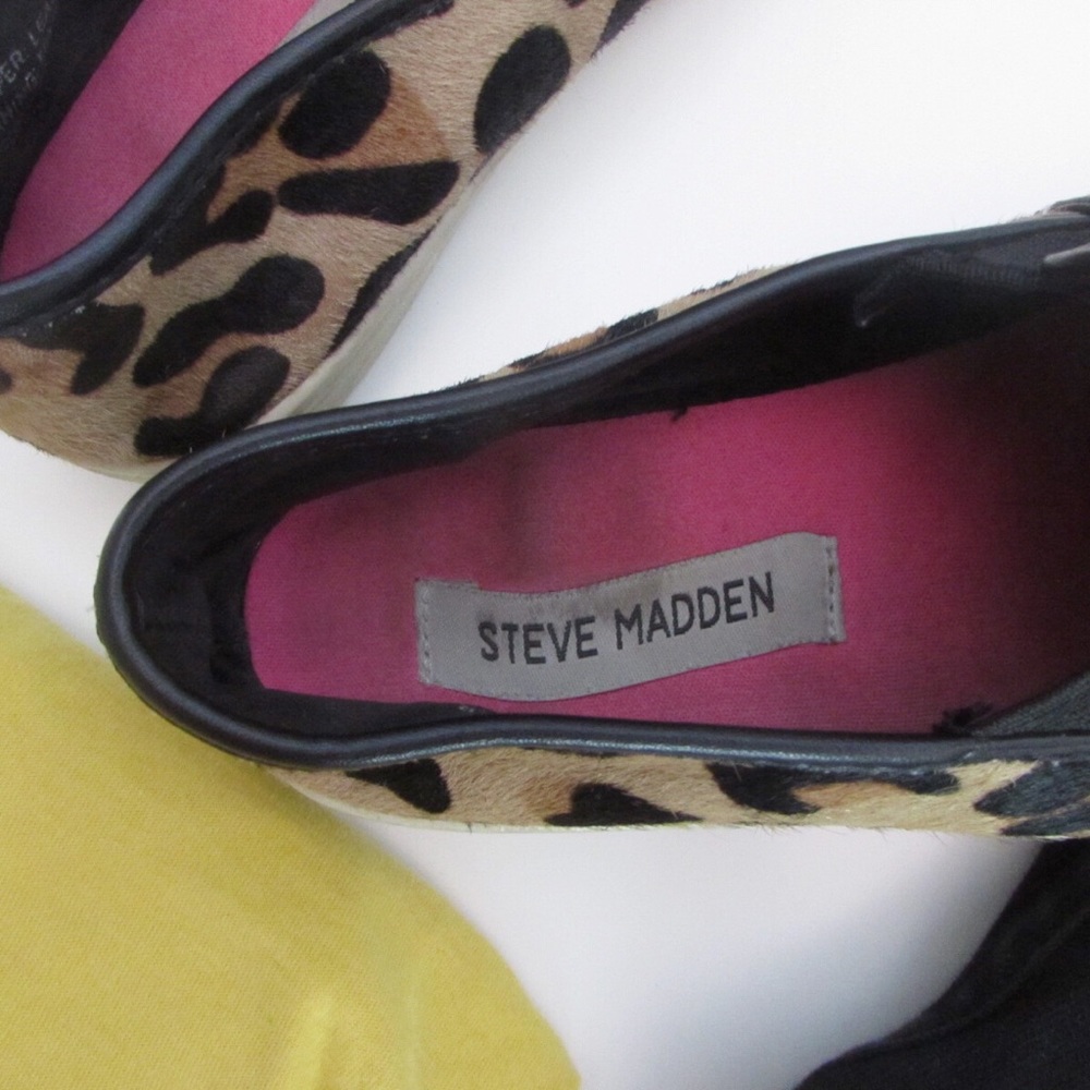 Steve Madden Size Girls 4 Leopard Print Gills- L - Picture 4 of 5