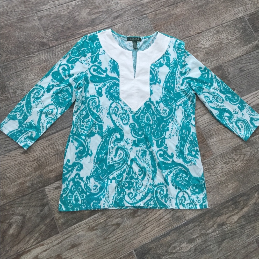 LAUREN by Ralph Lauren 3/4 sleeve top