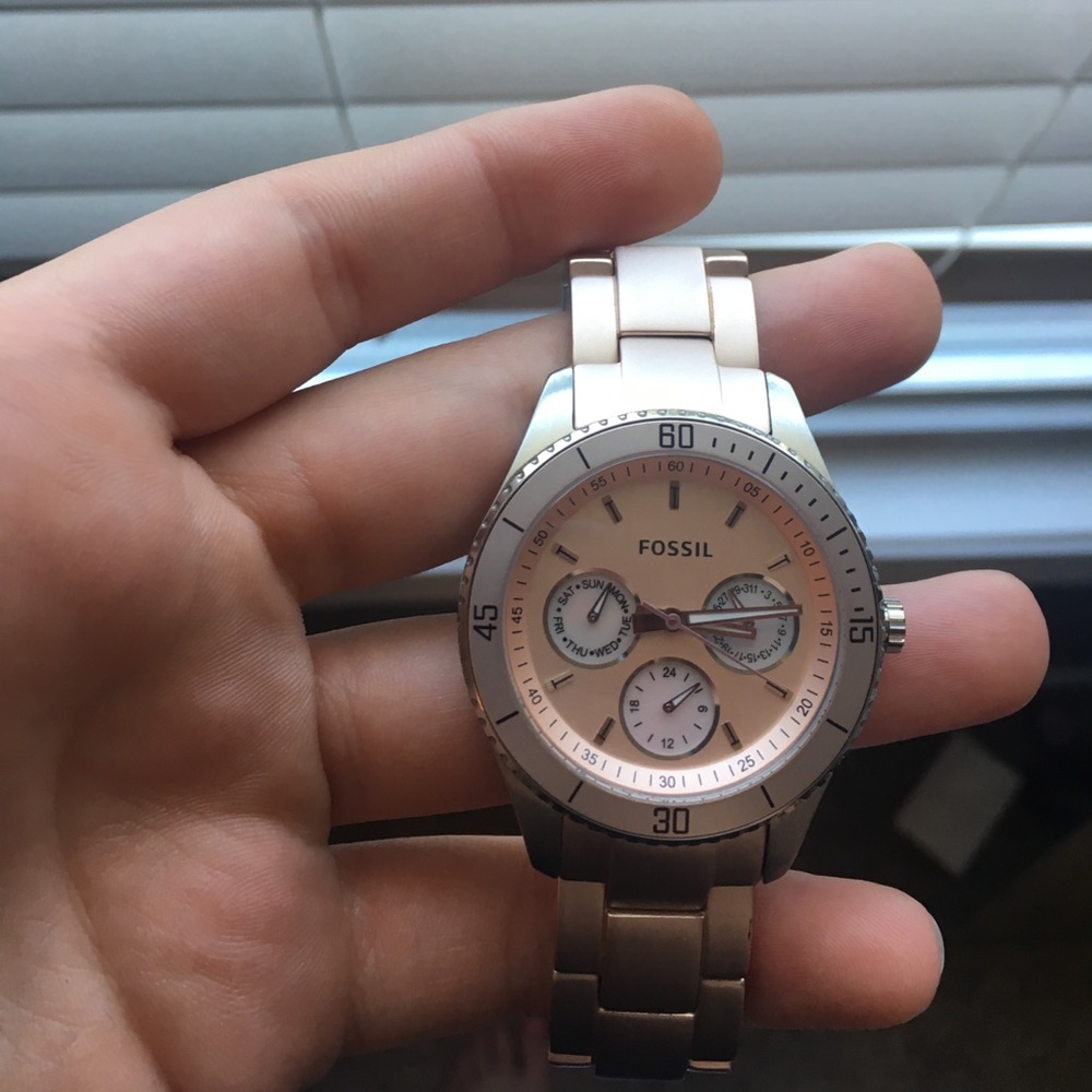 fossil women's watch, ROSE GOLD