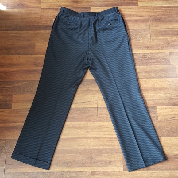 Tommy Hilfiger Navy Pin Stripe 2button Wool Suit - Picture 8 of 8