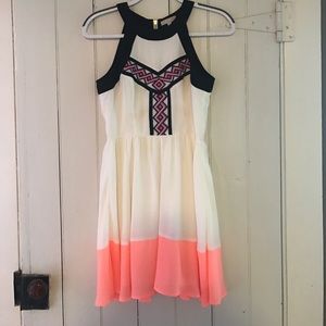 White and pink dress