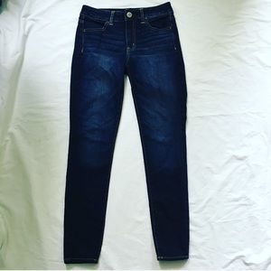 Jeans American Eagle Outfitters Super Skinny Jegging - Taille 2 - Bleu - Très Bon état