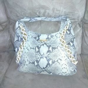 Michael kors snake skin leather bag