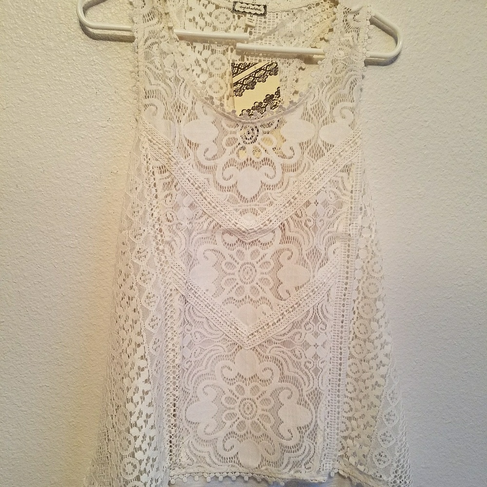 NWT lace baby doll tanks