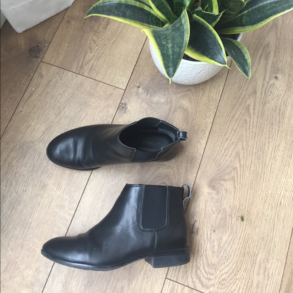 Franco Sarto black Chelsea boots