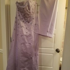 Lilac Prom Dress with shrug
