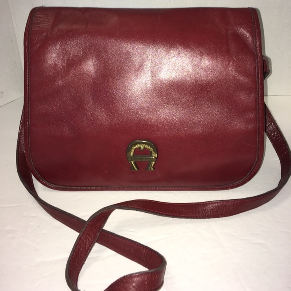 Etienne Aigner Shoulder Bag Purse w/ Brass "A" - Picture 2 of 7