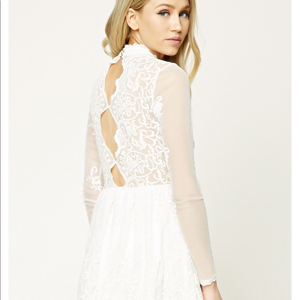 White lace dress