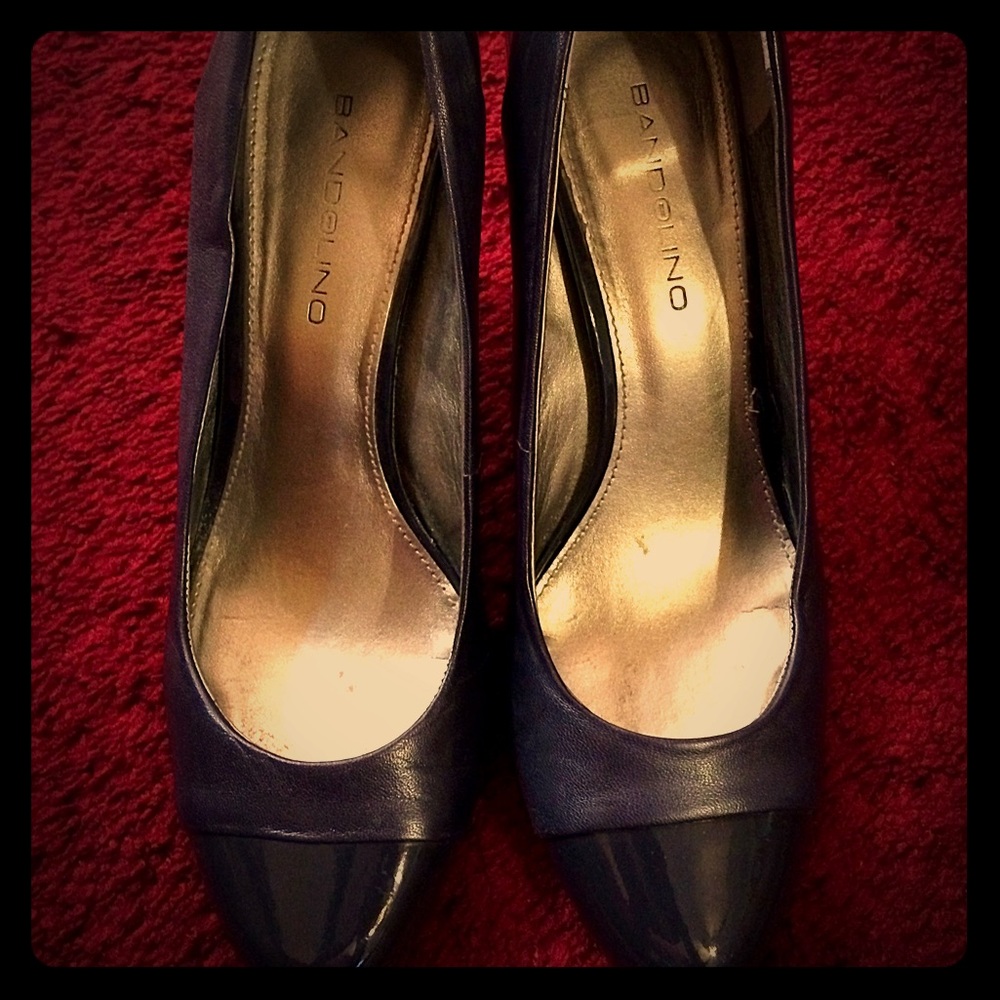 Bandolino Navy Blue Heels Size 9M