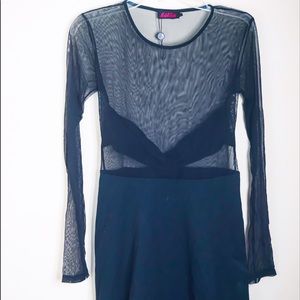 Black Mesh Dress