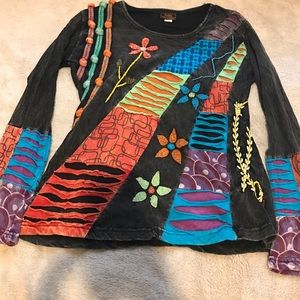 *Unique* long sleeve top
