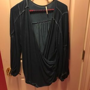 Free people size large surplice front top