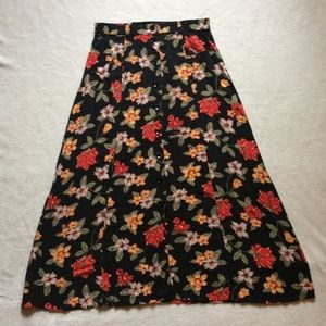 Floral button skirt Floral button skirt