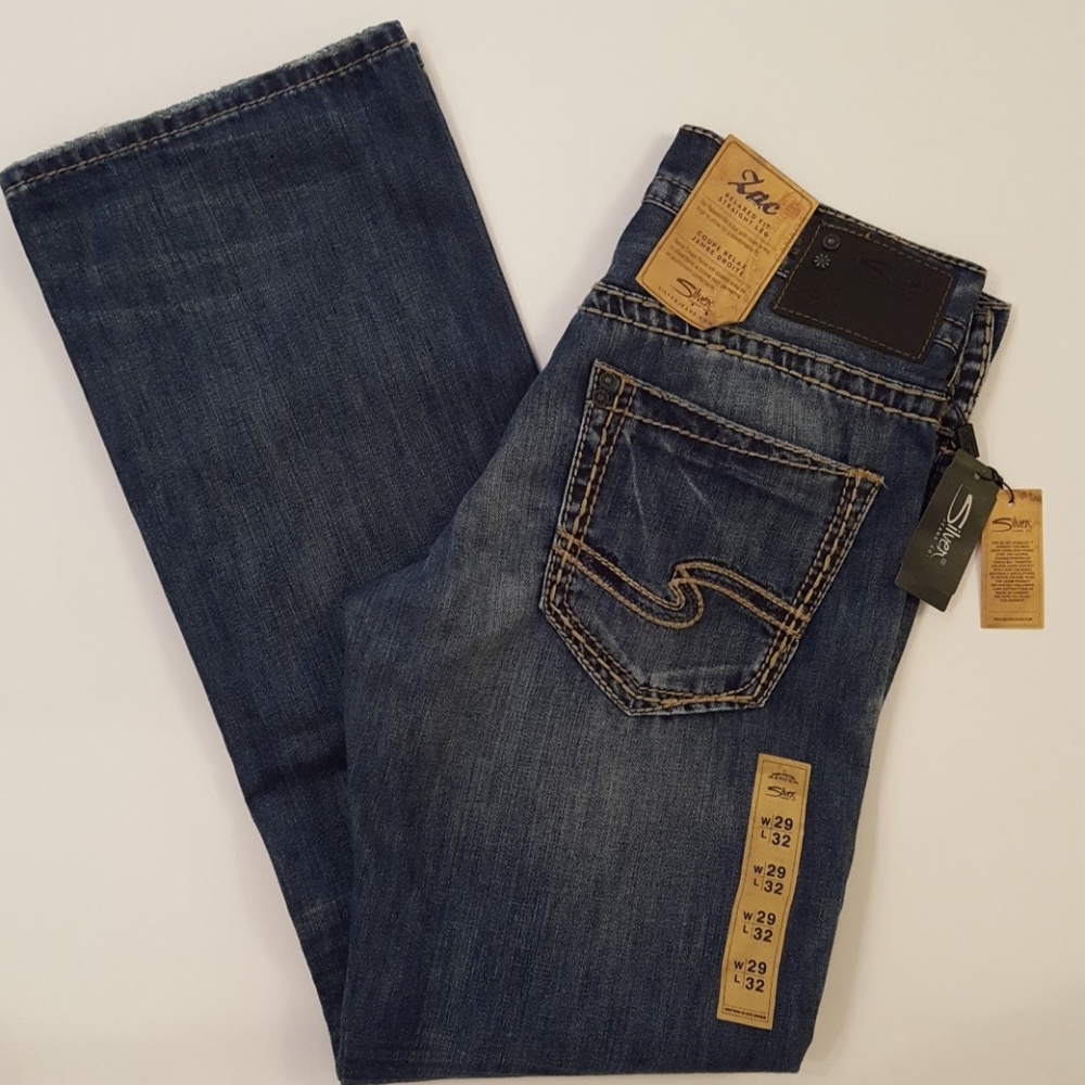 Men's Zac Silver Jeans  relaxed fit straight leg