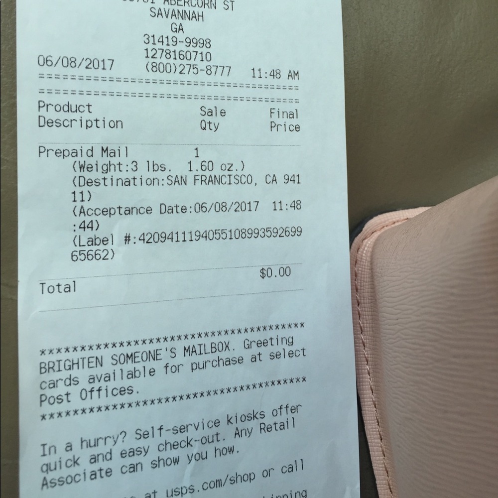 Shipping proof To seller Josha (Rina)