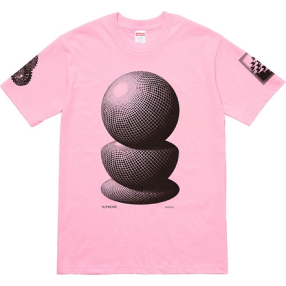 Authentic Supreme M.C. Escher Three Spheres Tee