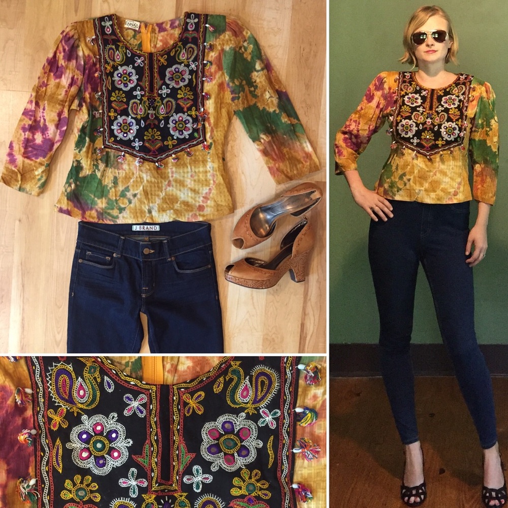 Vintage Rainas Festival Boho Blouse