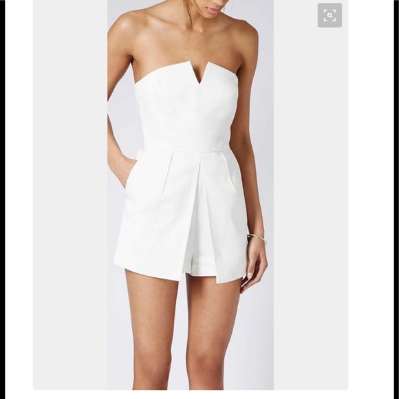 Topshop Pants - SALE BLOGGER FAVE Topshop White Playsuit romper