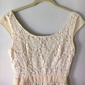 Cream Lace Dress