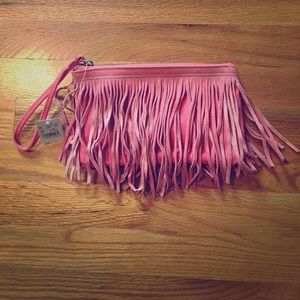 Pink wristlet