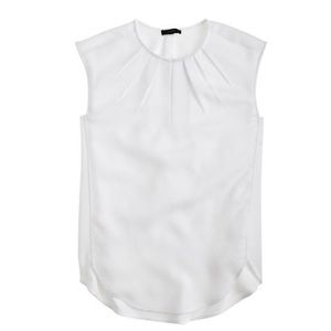 J. Crew Honeycomb Cocoon Top in White (size 2)
