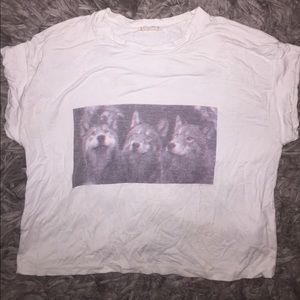 Like new white wolf brandy t shirt