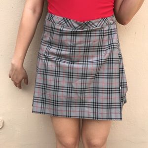 Burberry plaid skort (golf)