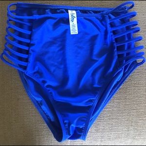Rue21 Royal Blue High waisted bikini bottoms