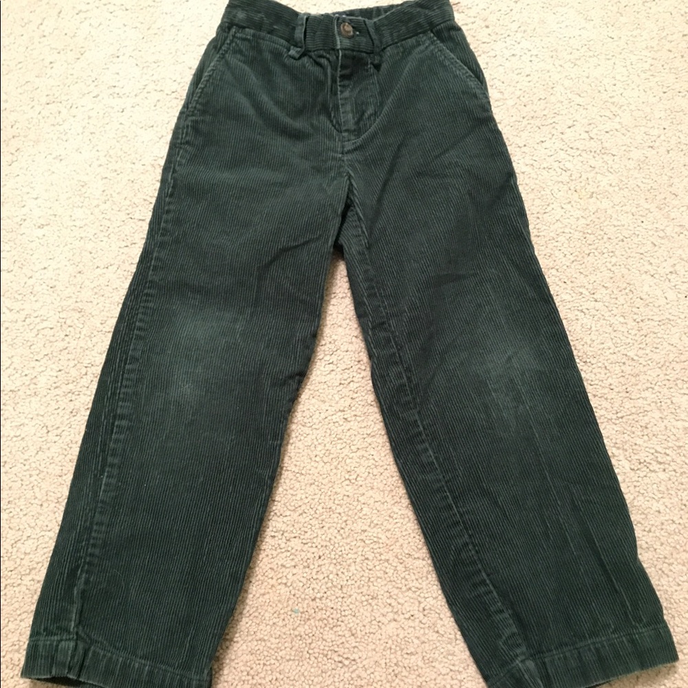 Green Corduroy Chaps Pants Size 5 Kids