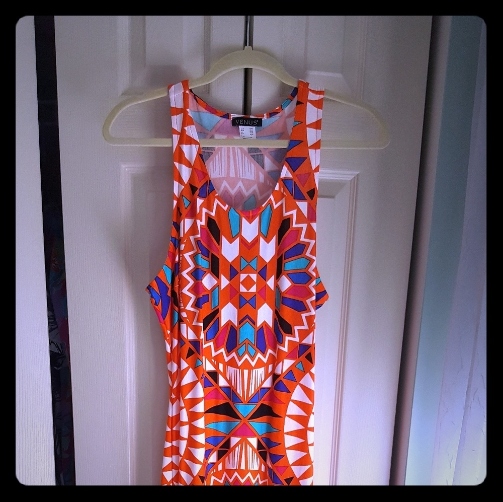 Multi colored maxi dress