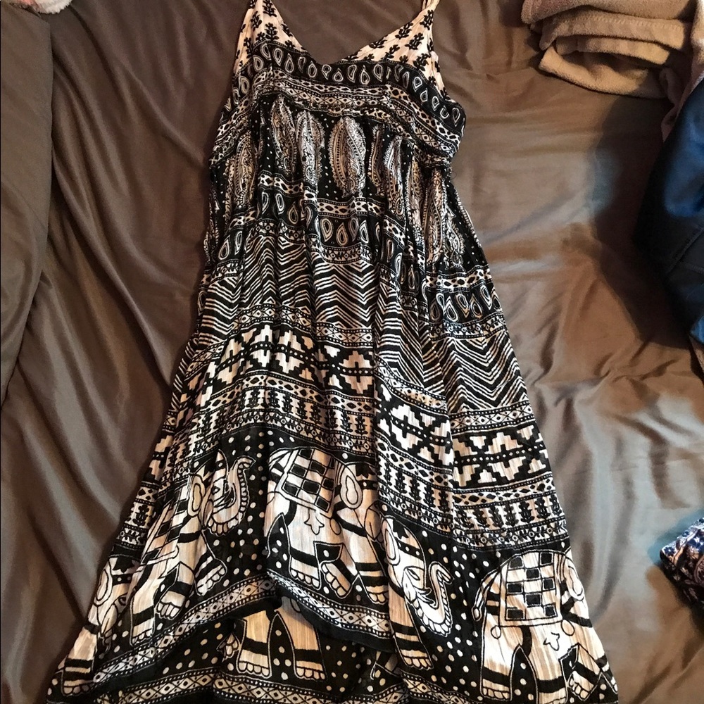 Black and white dress