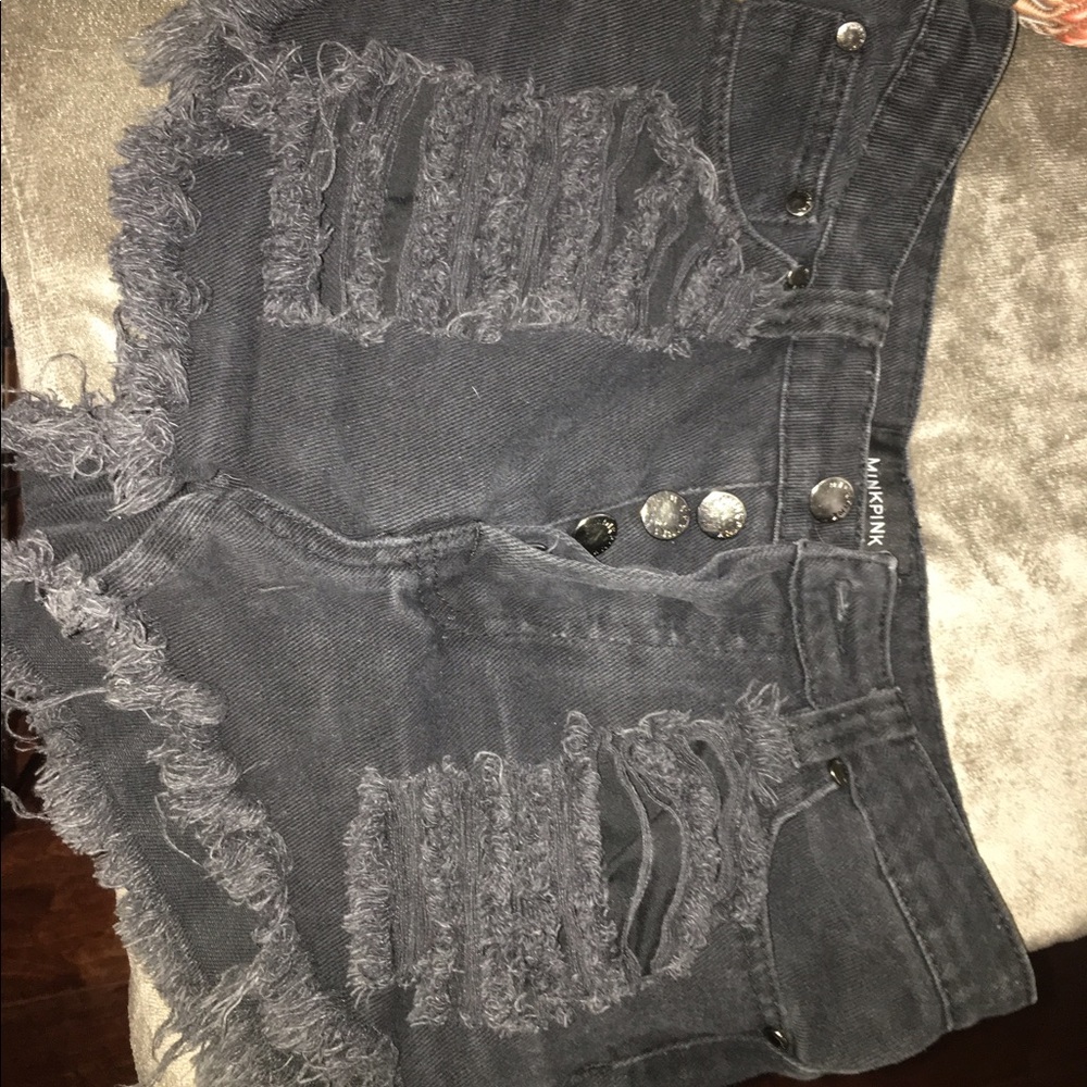 Mink pink shorts black