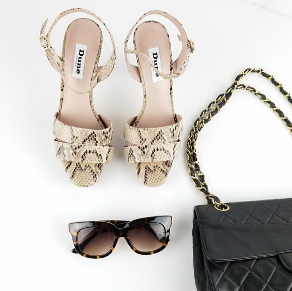 Dune London Shoes - NIB Dune London Snake Embossed Molley Heel