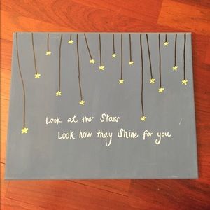 Handmade Coldplay Canvas