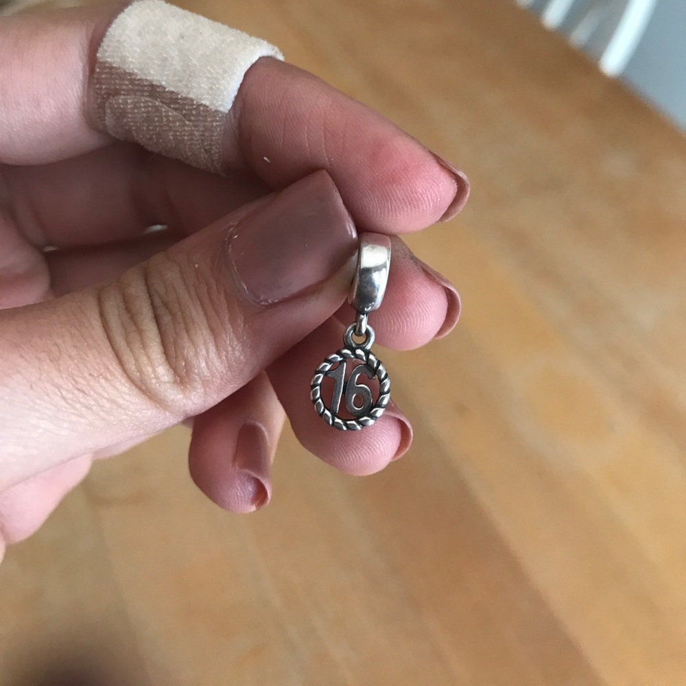 Sweet 16 Hanging Pandora Charm
