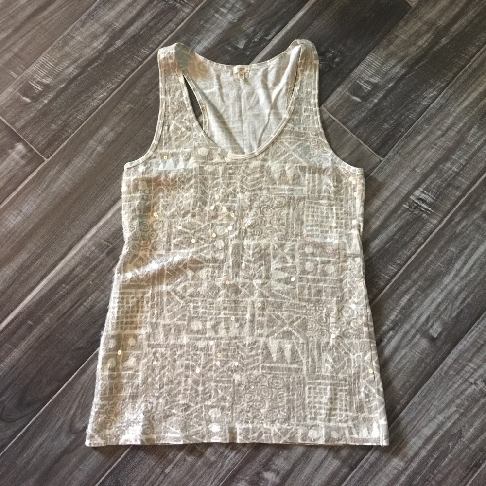 J. Crew sequined tank top, size XS