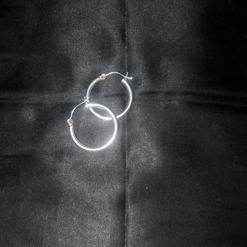 Genuine Sterling silver hoops