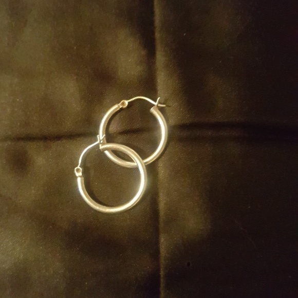 Genuine Sterling silver hoops - Picture 2 of 4