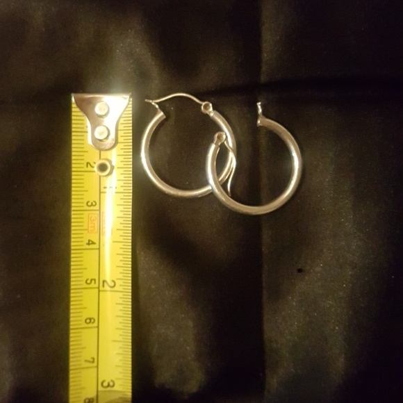 Genuine Sterling silver hoops - Picture 4 of 4