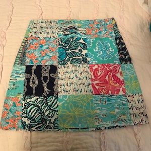 Lilly P patchwork skirt