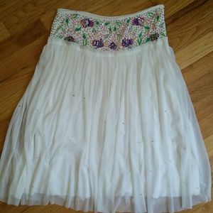 BASIL & MAUDE TULLE OVERLAY SKIRT