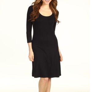 Karen Kane. Black light weight knit dress