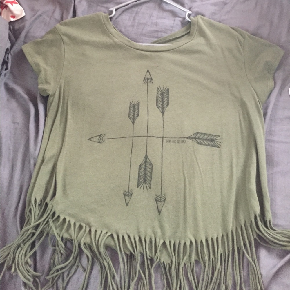 AE Crop top with fringes