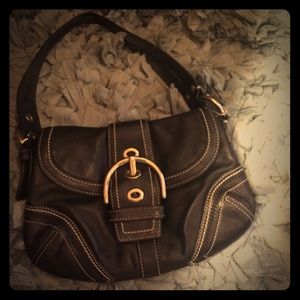 Black coach purse