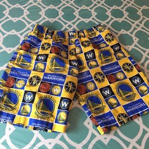 Youth Boys Pajama Shorts (Warriors)