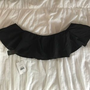 Top shop off the shoulder swim top