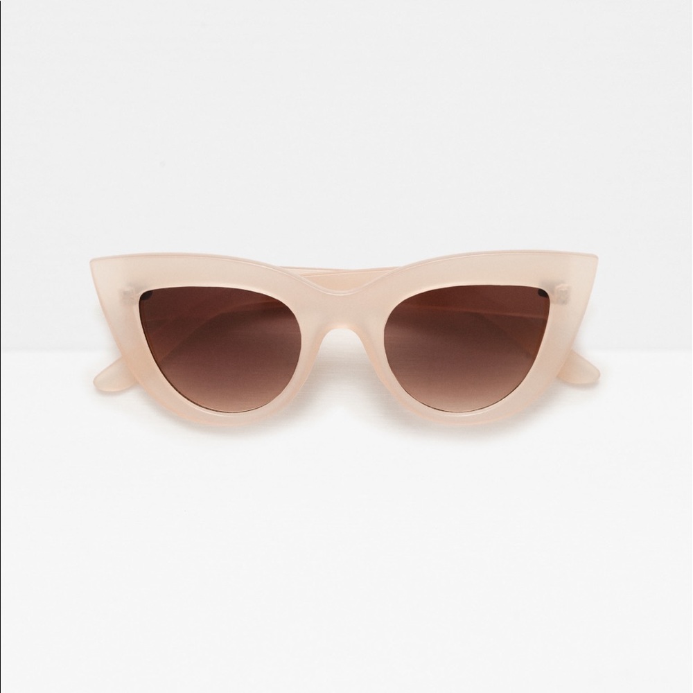 Zara Plastic Frame Sunglasses Natural Matte Finish