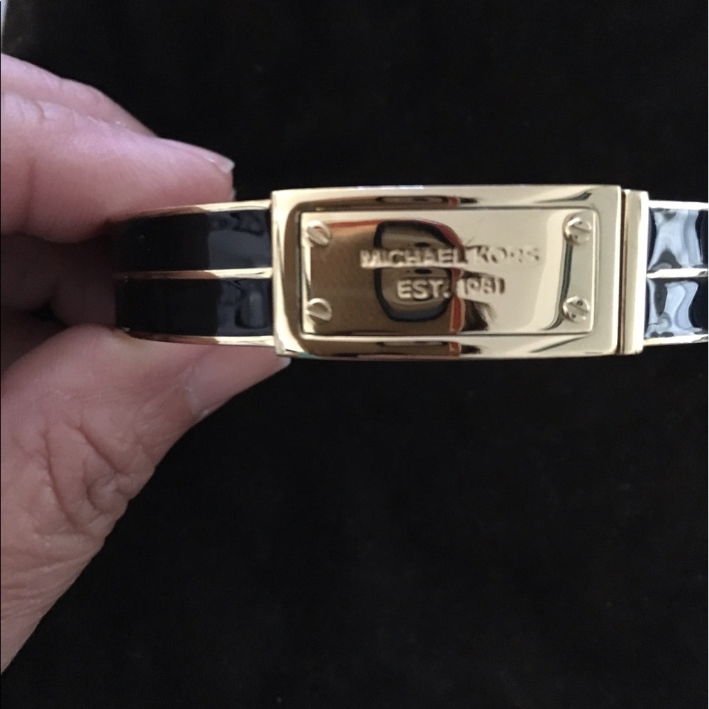 Michael Kors black and gold bracelet