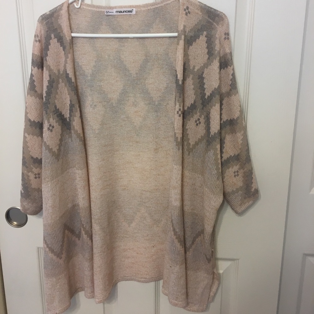 Short sleeve cardigan